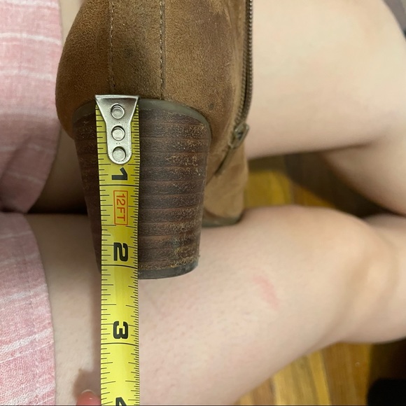 ALDO | brown block Chelsea heeled booties size 6.5 - Picture 5 of 8